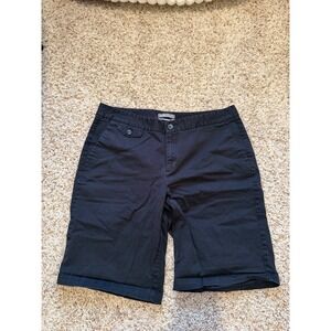Dockers Collection Favorite Fit Black Bermuda Shorts Womens Size 12